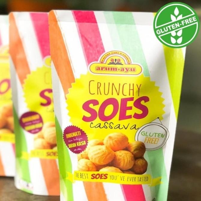 

Crunchy Soes Gluten Free (Coklat, Strawberry, Greentea) nUg