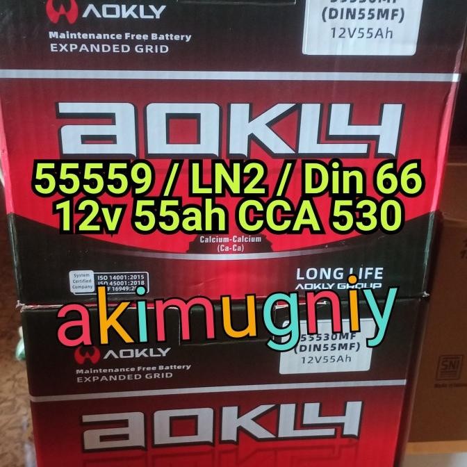 Murah Aki 55559 Mf Din 55 Ln2 55530 Din 66 Gs Incoe Amaron Yuasa 12V 55Ah