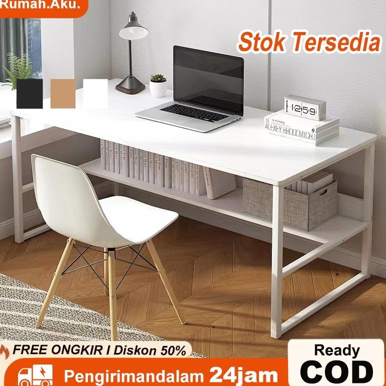 

RA MEJA BELAJAR MEJA KANTOR MEJA KERJA MEJA KOMPUTER MEJA KAMAR TIDUR SEDERHANA DENGAN PARTISI (120CM*45CM)