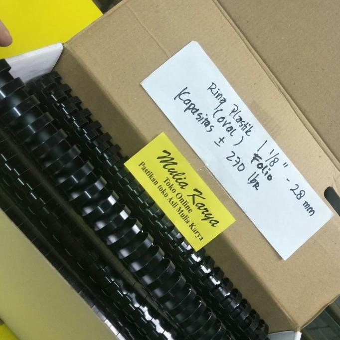 

Spiral Plastik Jilid 28 mm 1 1/8 " F4 Folio isi 50 pcs