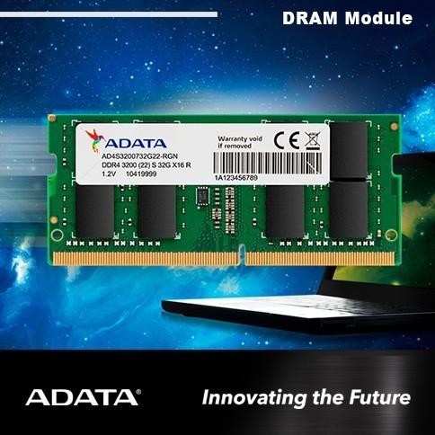 Adata Ddr4 32Gb 3200Mhz Ram Sodimm Single Channel New Stok