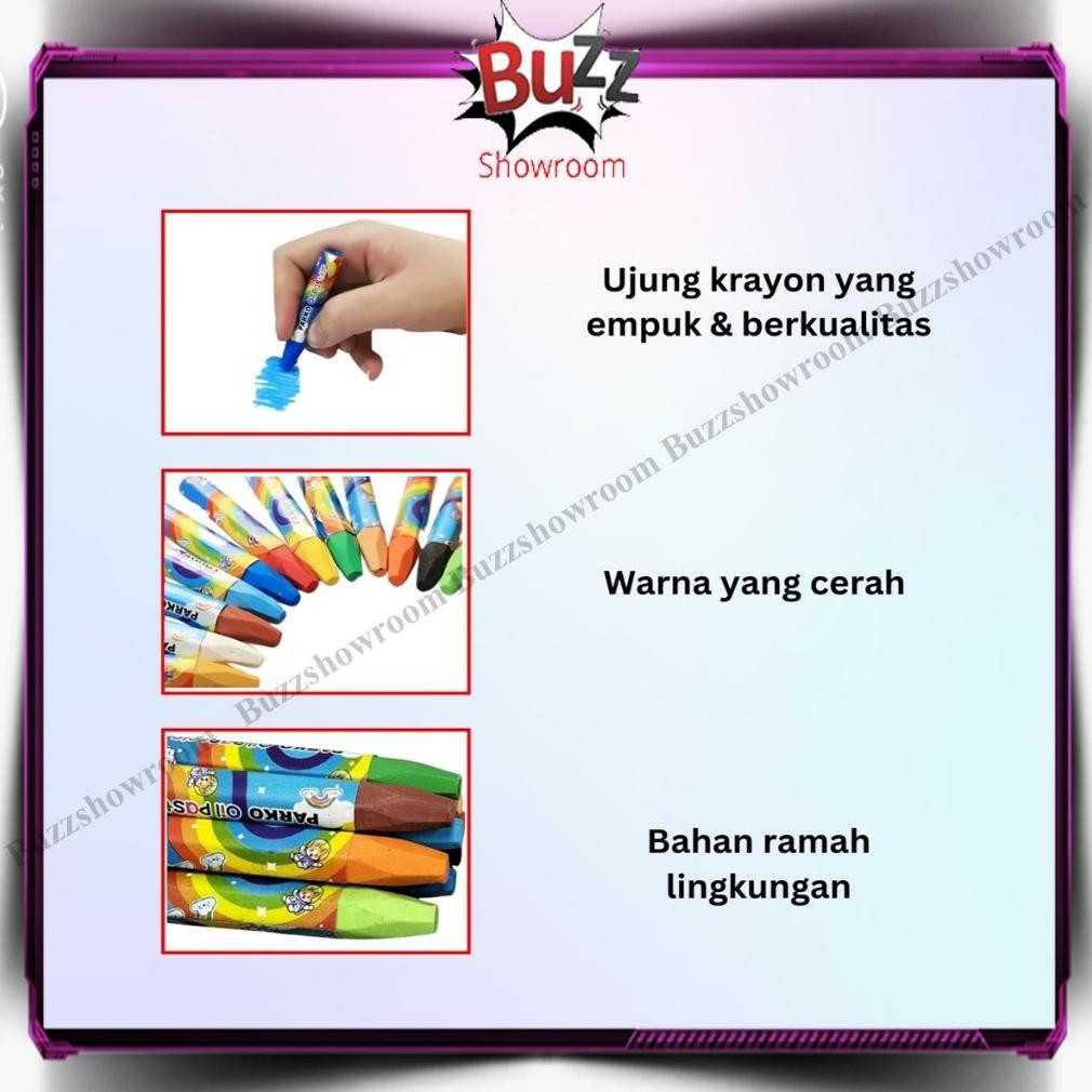 

Up15 u-45 Kids Oil Pastel Crayon Parko 24 warna krayon mini Anak 24w Greebel Viral Berkualitas