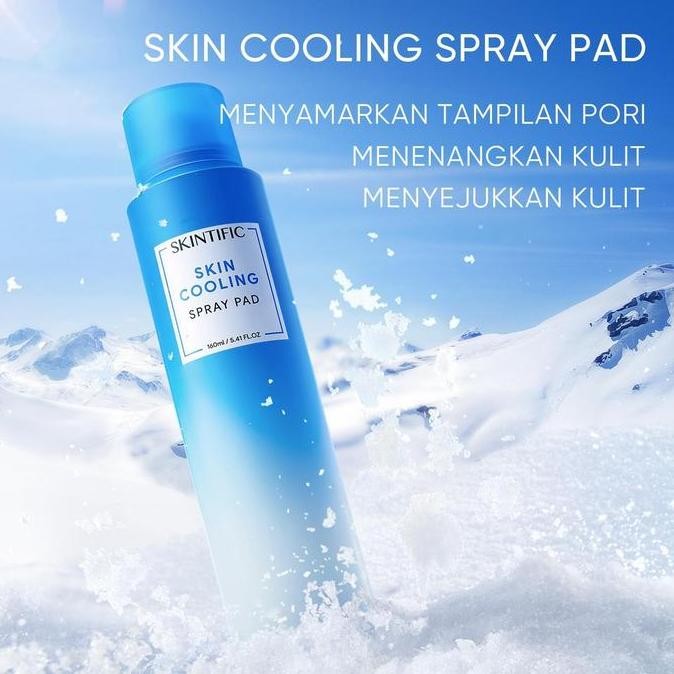 Murah SKINTIFIC - Cooling Spray Pad 160ml | Calms Acne Redness  Rapid Cooling Calming Soothes Sensit