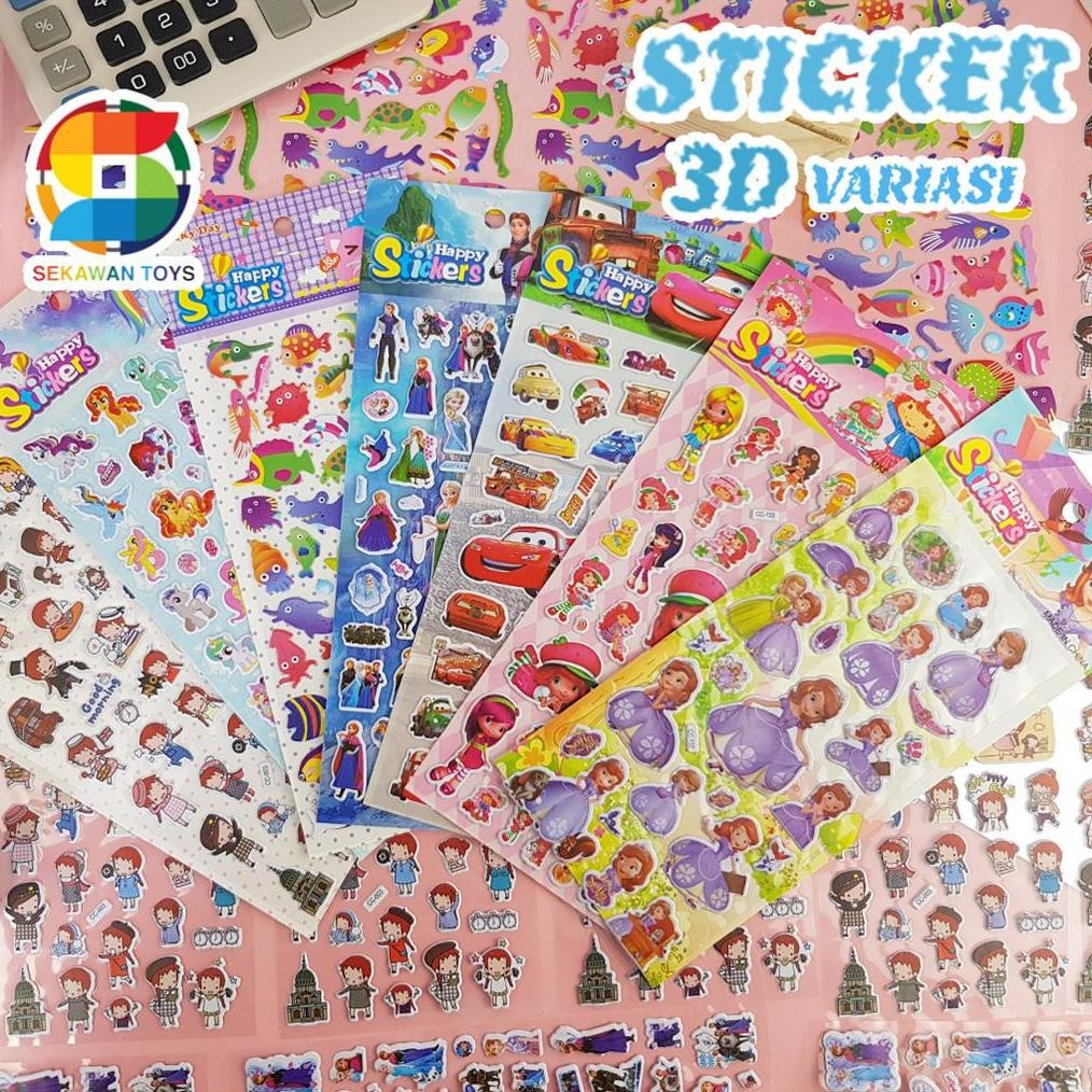 

ty-35 VE29 Stiker Anak 3D / Sticker Motif Kartun Lucu 21915-2 Termurah Termurah