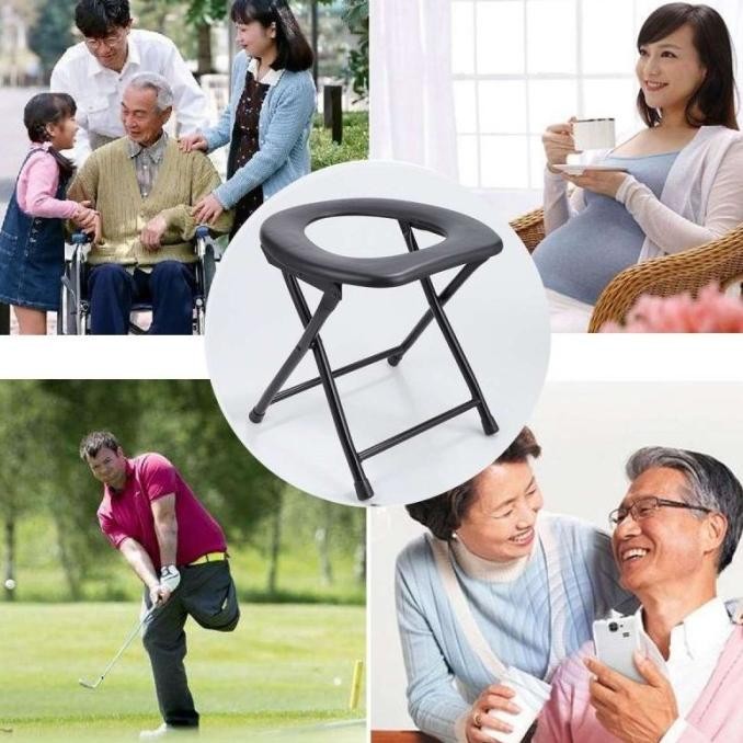 Kursi Toilet Duduk WC Orang Tua Duduk Portable  sakit disabilitas kuat