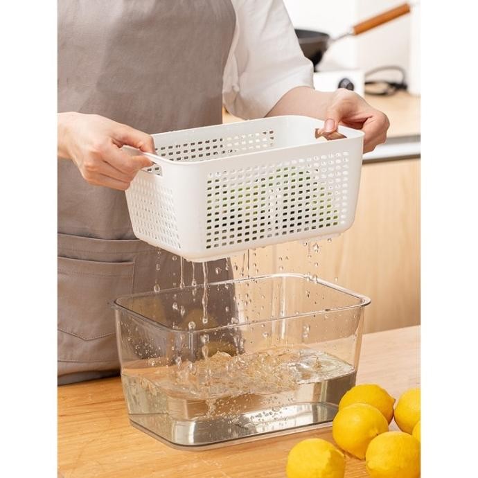 Box Organizer Penyimpanan Kulkas Material Akrilik+Plastik Multifungsi