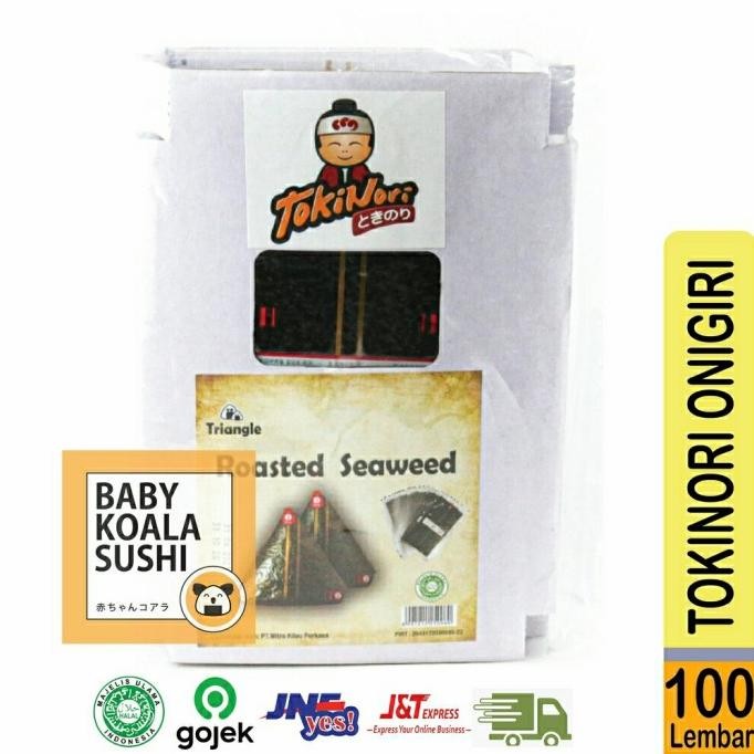 

Grosir Tokinori Triangle Nori Onigiri Halal 100 Sheets | Onigiri Wrapper