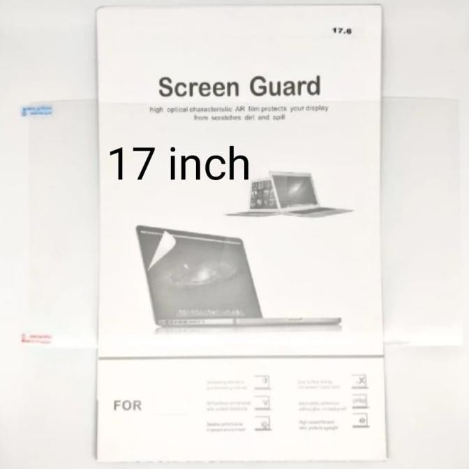 SCREEN PROTECTOR PELINDUNG LAYAR ANTI GORES LAPTOP 17" INCH