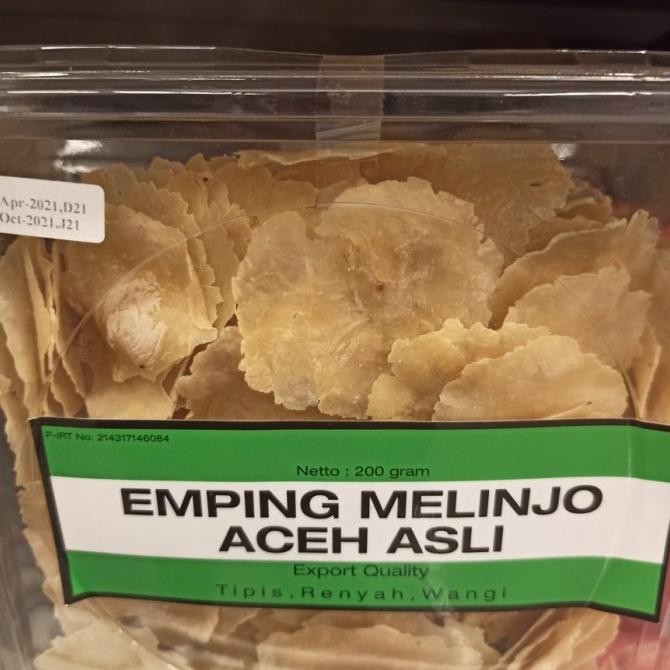 

Grosir Emping Melinjo Aceh Asli 200Gr