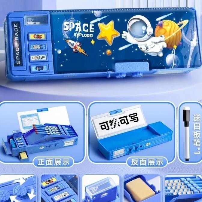 

Tempat Pensil Password Karakter Astronot Rocket Kuromi Melody Cinnamoroll Multifungsi + Rautan liquid