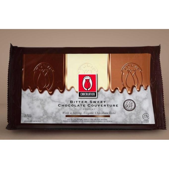 

Tulip Bittersweet Couverture Chocolate 1kg - Gosend Grab liquid