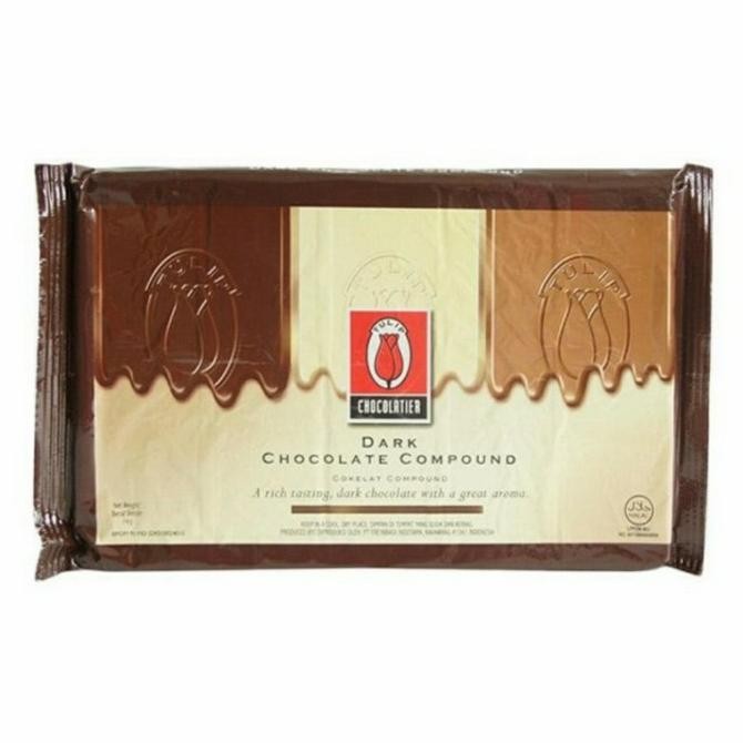 

Tulip Dark Chocolate Compound 1 kg / 1kg coklat liquid