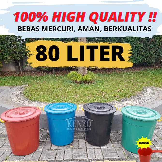 Ember 80 Liter Plastik / Gentong bak air mandi / tong air Plastik Cuci