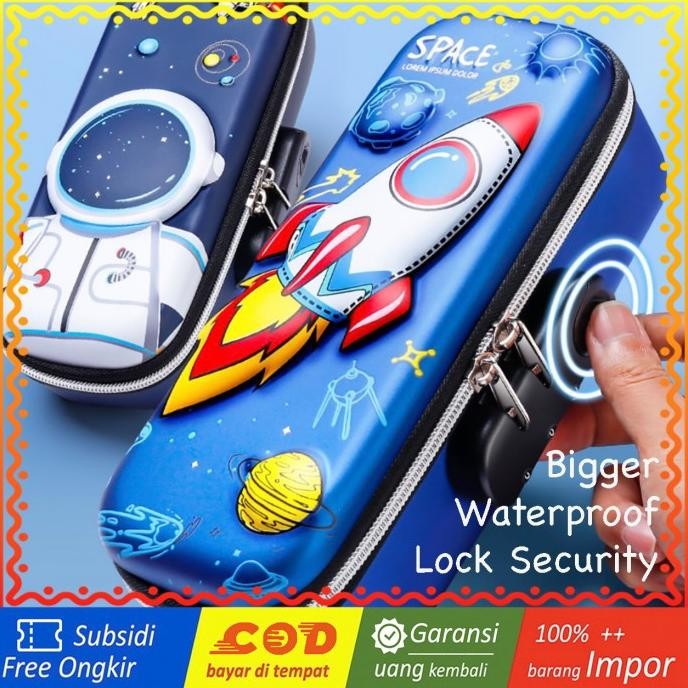 

WWH14C Tempat Pensil EVA Sekolah BESAR LOCK KUNCI School Pencil TKM liquid