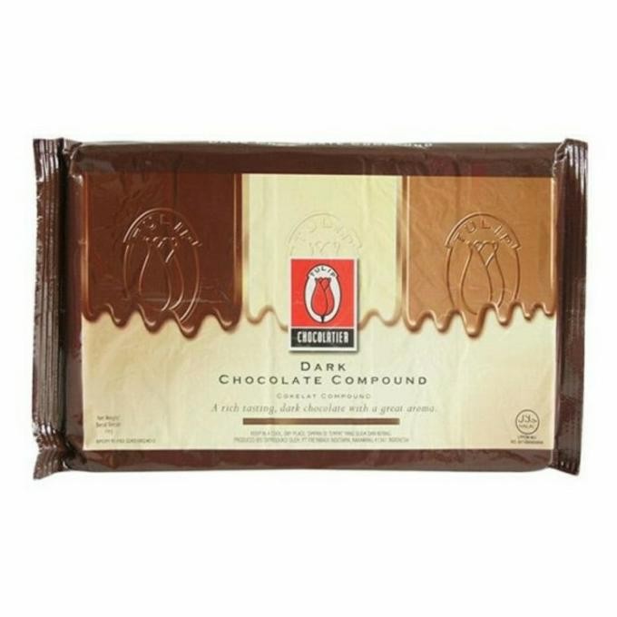 

Tulip Dark Chocolate Compound 1 kg / 1kg coklat liquid