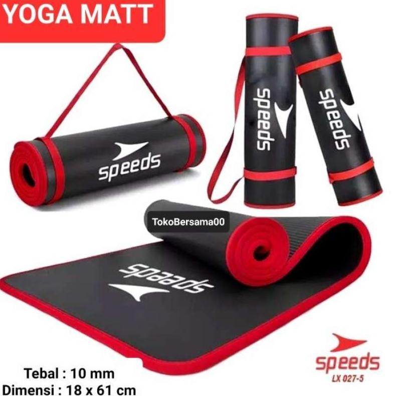 SPEEDS YOGA MAT NBR 10MM MATRAS YOGA 10MM MATRAS YOGA PILATES ORIGINAL