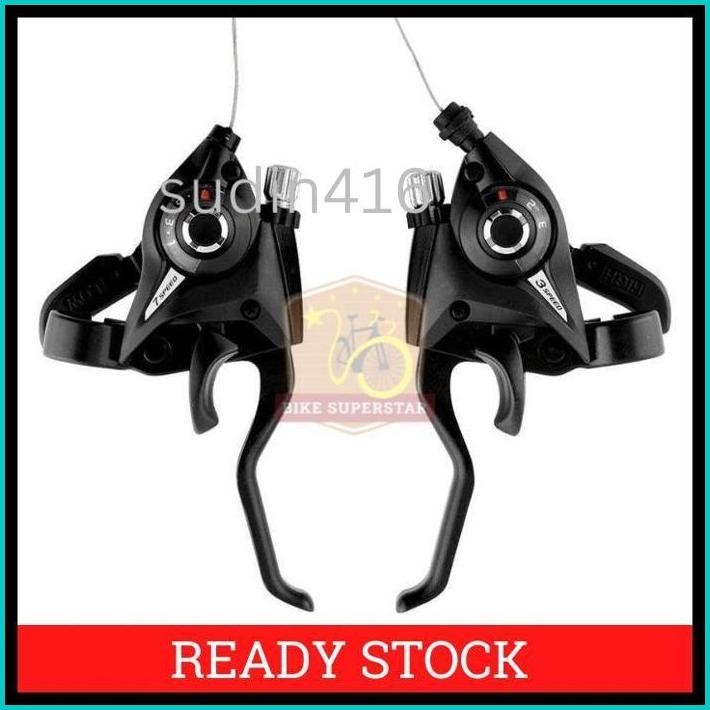 HANDLE DRYER SHIFTER REM BRAKE 3 X 7 8 SPEED SEPEDA GUNUNG MTB