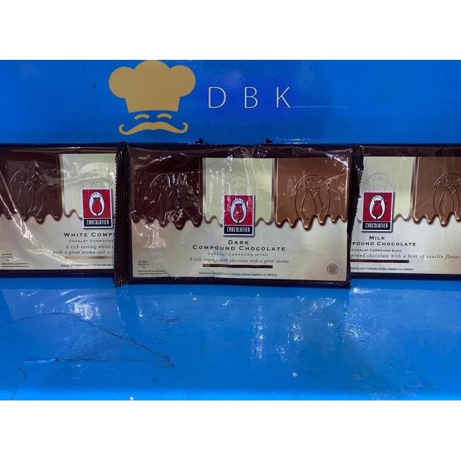 

TULIP Chocolate Compound Cokelat Masak Dark Milk susu dan White 1kg liquid