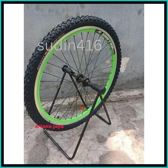 RODA SEPEDA 26 X 2.10 SWALLOW SUDAH DI PASANG BAN 26X2.00 SWALOW VELG 26 DOUBLEWALL COCOK UNTUK SEPE