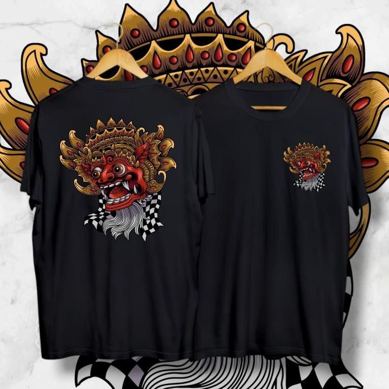 {{ Kaos Distro Murah Gambar Barong Kain Bali Kaos Keren Ready }}