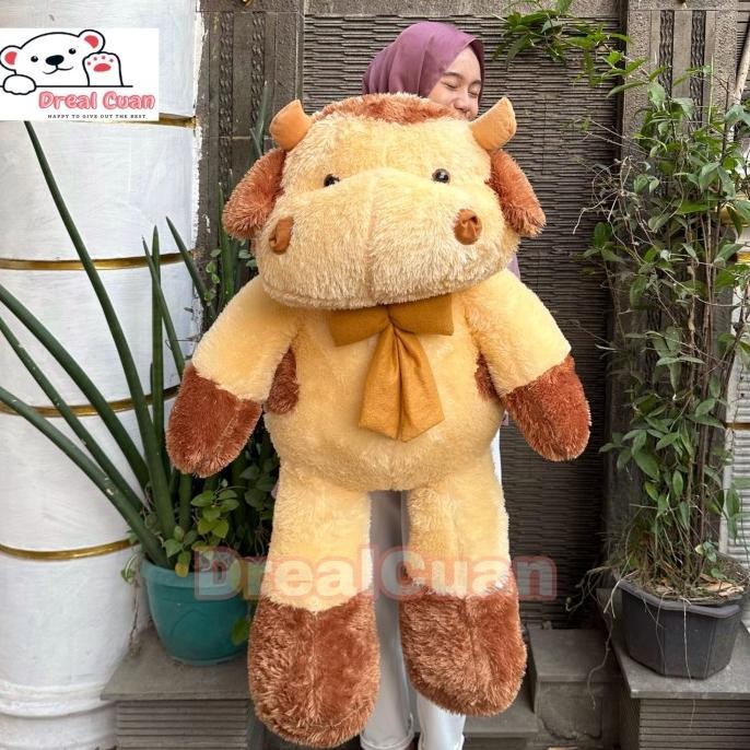 Boneka Karakter Hewan Sapi Berdiri Besar Super Jumbo 1 meter SAR