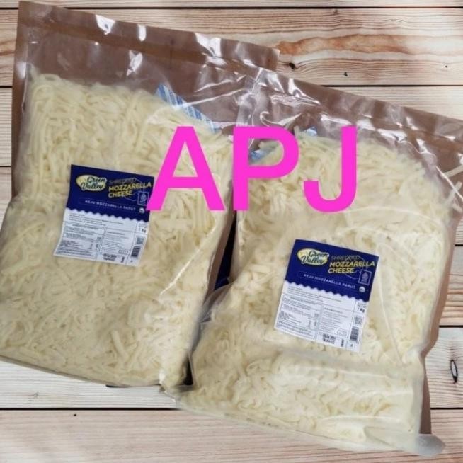 

Keju Mozzarella Mozarela Mozarella Green Valley Shredded Parut 1Kg Terbaru