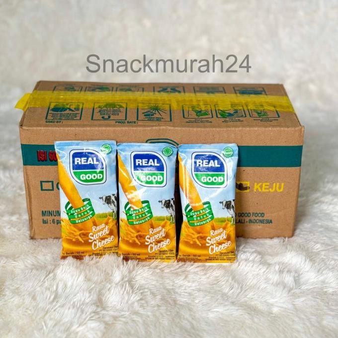 

Real Good Susu Bantal 50 Ml 1 Dus Isi 60 Pcs Rasa Cokelat Stroberi Keju Cheese Blackcurrant Guava Jeruk Terlaris