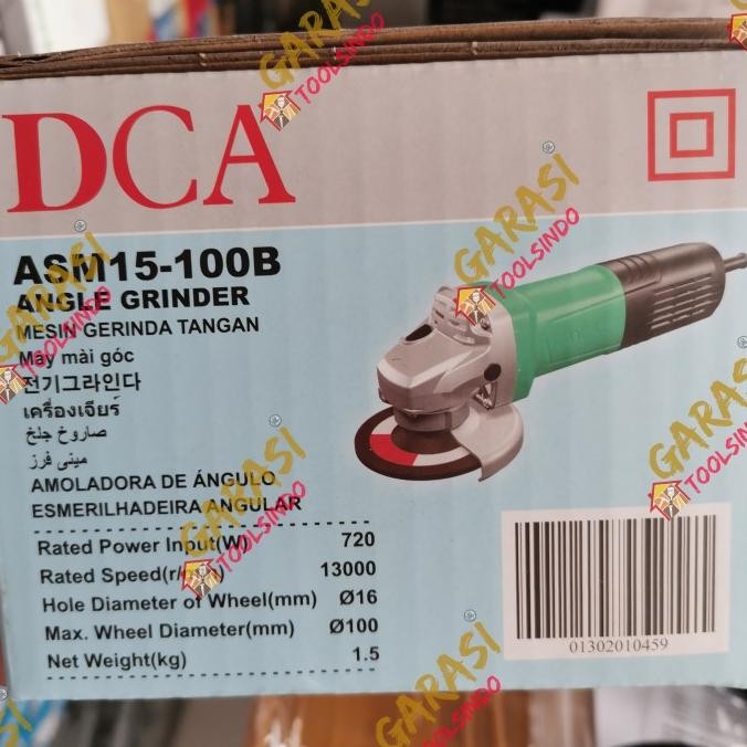 MESIN GURINDA DCA ASM15-100B GERINDA TANGAN 4" ASM 15 GRENDA GRINDA