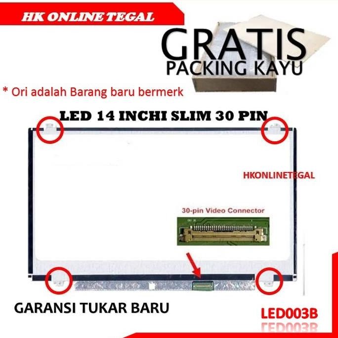 Layar Lcd Led Laptop Asus 14 Inchi Slim 30 Pin Ori New Stok
