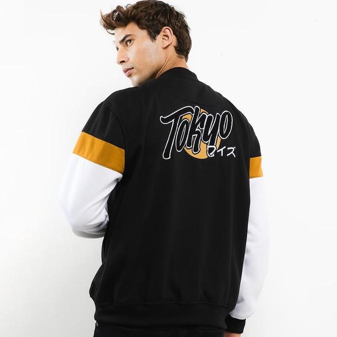 Ryusei Jaket Bomber Katajima Cmb Black