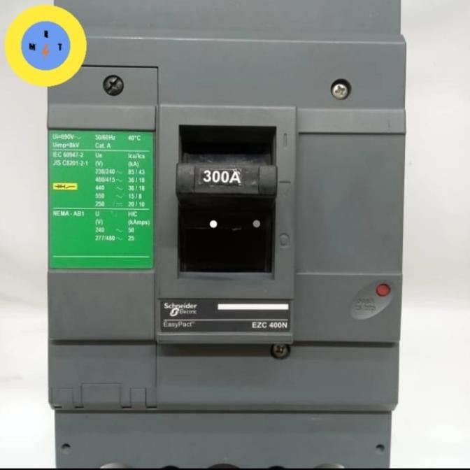 Mccb 3 Phase 300A Ezc Schneider New Stok