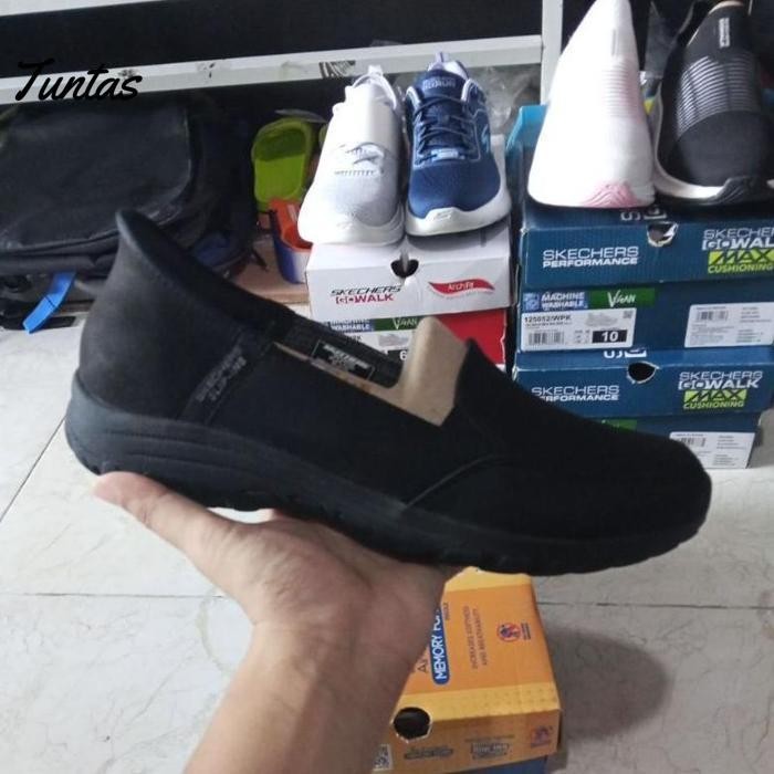 Murah Skechers Reggae Fest 2.0 Slip-Ins Women Black Shoes  Original Size 40