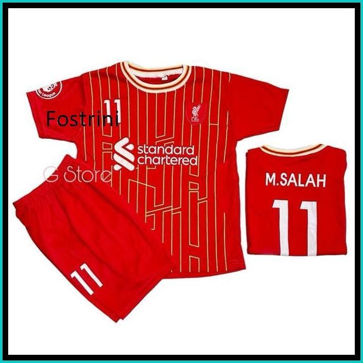/ SETELAN BAJU M SALAH TERBARU / JERSEY BOLA LIVERPOOL / SET KAOS UNISEKS TEBARU / BAJU CELANA SET