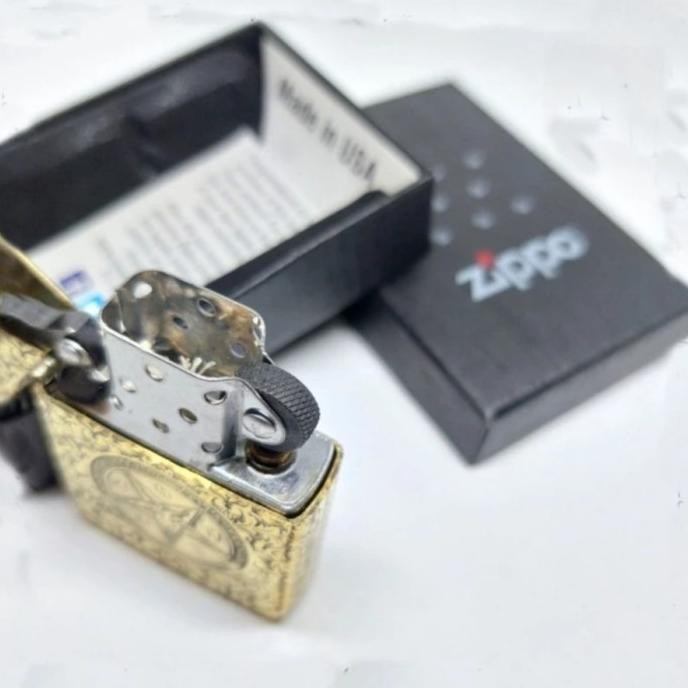 Korek Api Zipo Gold Lucifer Embos Grade Ori