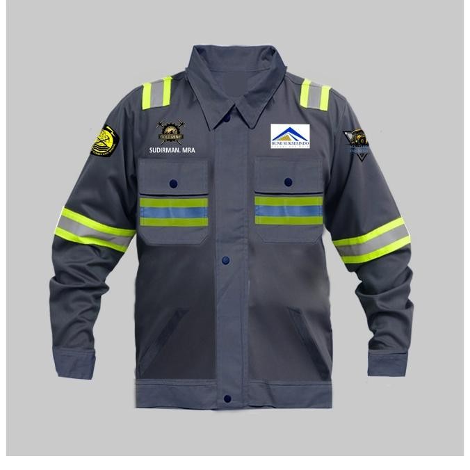 Kemeja Tambang Kemeja Wearpack Kemeja Kerja Custom Bordir Logo