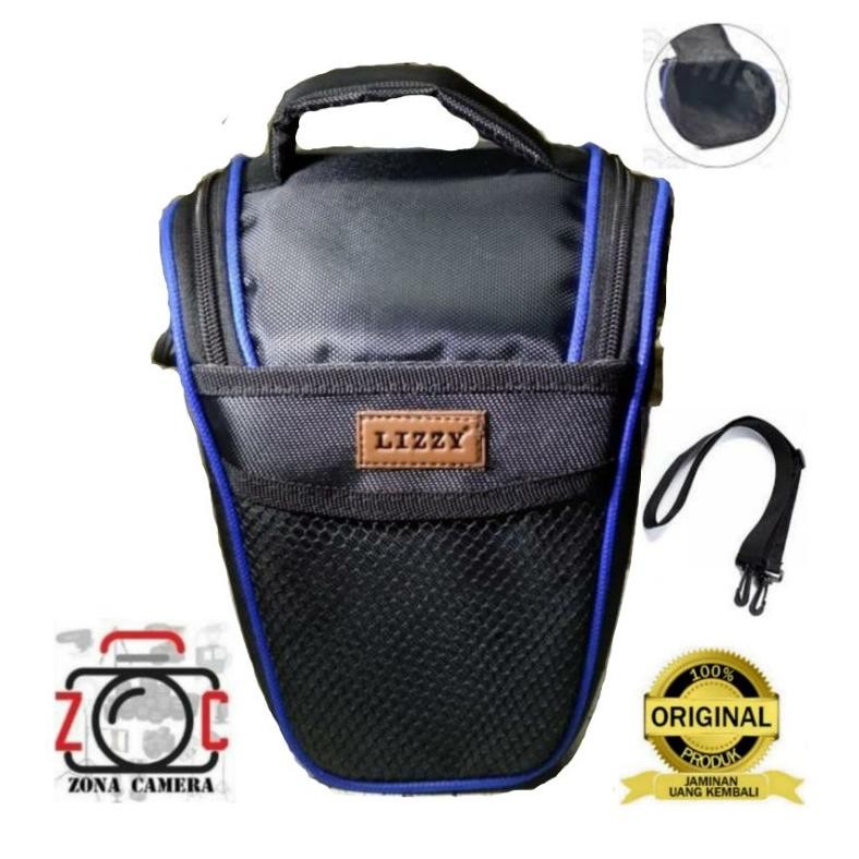Lizzy Tas Kamera Segitiga For Canon Nikon Fuji Sony Leica Olympus Pentax Samsung Camera Lens Pouch