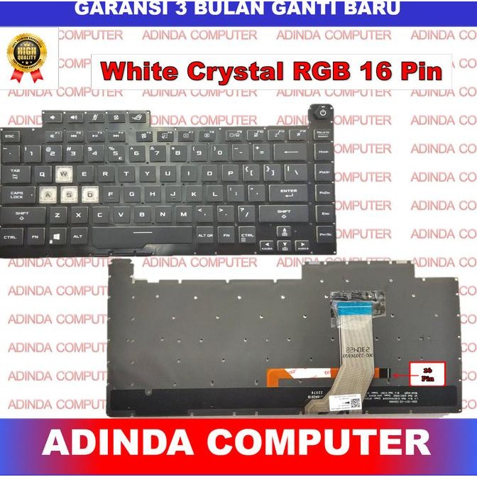 Keyboard Asus Rog Strix Scar Iii G531 G531G G531Gv G531Gd Backlight New Stok