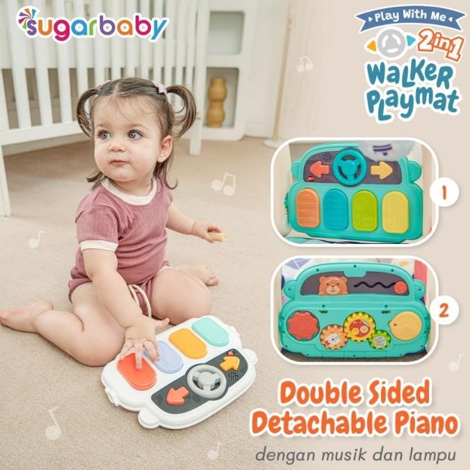 Sugar baby Play With Me 2in1 Baby Walker & Playmat / Walker Playmat