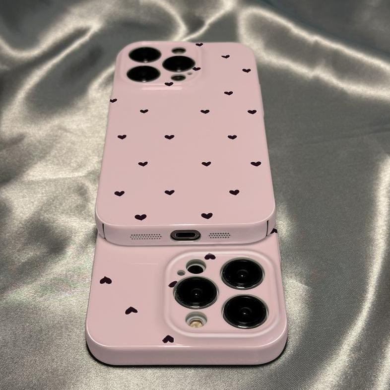 MOGU Berbentuk hati lucu Glossy Hard Case For IPhone 6 6s 6 Plus 6s Plus 7 8 SE 7 Plus 8 Plus X Xs X