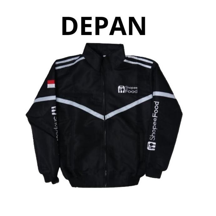 Jaket Motor Bomber Sfd Hitam - Jaket Motoran  - Jaket Ojol  - Jaket Motor Hitam