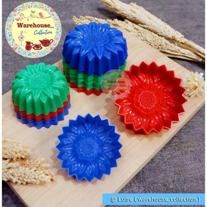 Cetakan Kue Cetakan Apem Plastik Bunga Matahari Kecil