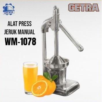 SALE MESIN ALAT PERAS JERUK MANUAL STAINLESS HAND PRESS JUICER GETRA MW1078 BUAH