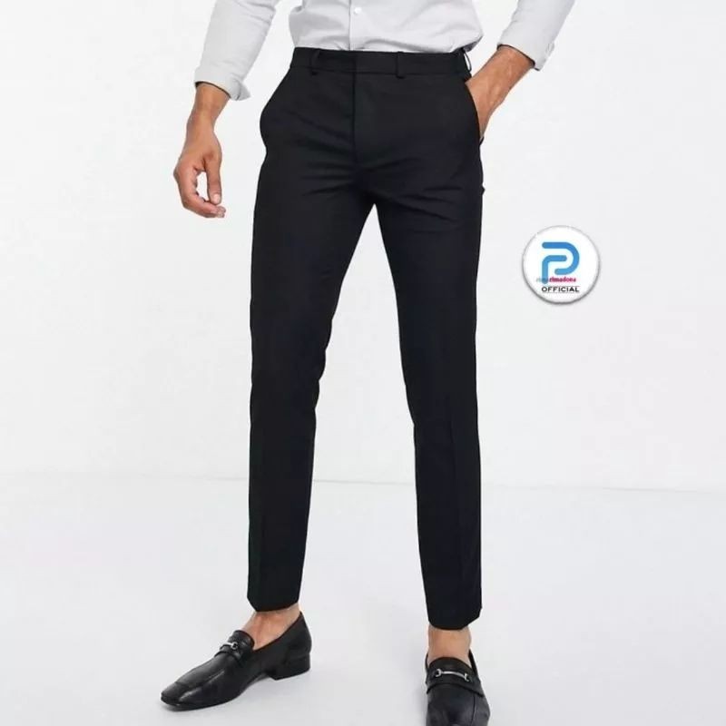 PROMO Celana Panjang Formal Pria Celana Kain Standard Reguler Bahan Kerja Harian Celana Kantor