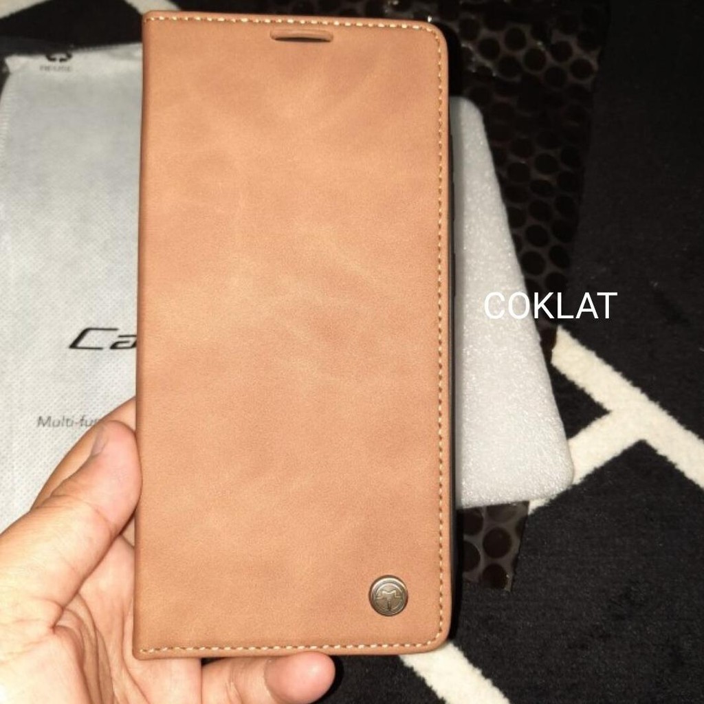 Case Samsung A31 Flipcase Dompet Kulit Leather Premium Cover Casing