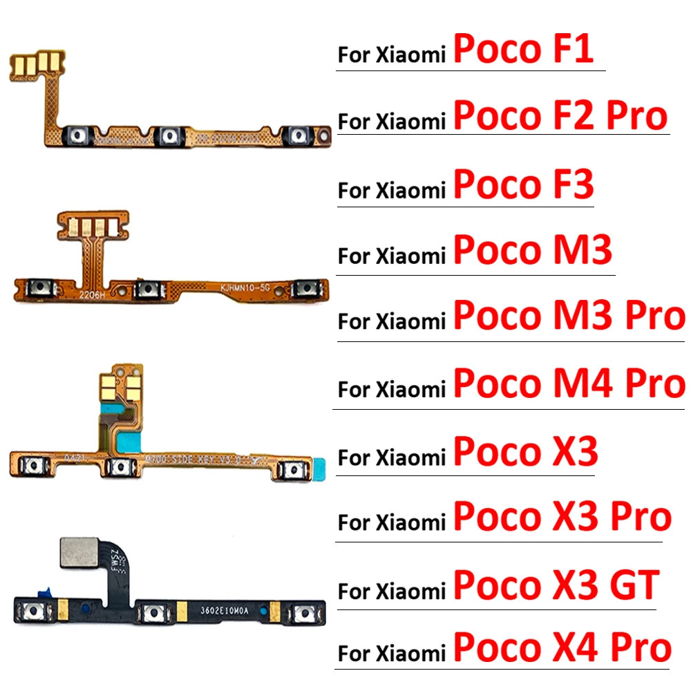 

Tombol On Off Sound Volume Flex Cable Untuk Xiaomi Mi Poco F1 F2 F3 M3 M4 X3 GT X4 X3 Pro NFC 4G 5G