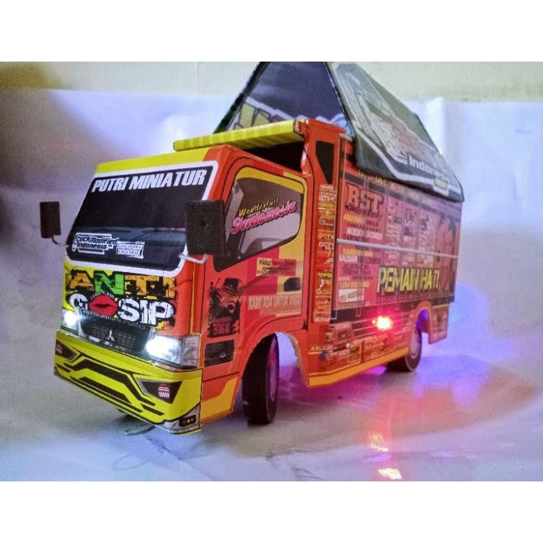 miniatur truk oleng kayu full variasi mobil oleng truk oleng murah