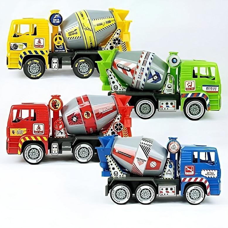 Mainan Truk Molen KGP Jumbo Murah Jalan Tanpa Baterai Mesin Friction Anak Laki Edukasi - Mobil Mobil