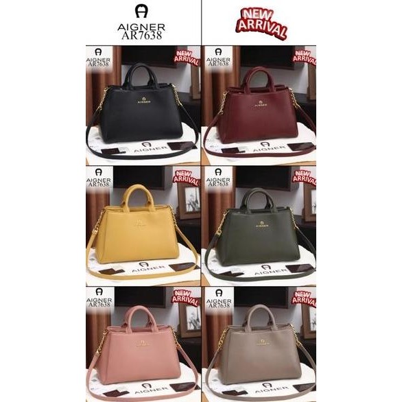 tas wanita AIGNER Vintage handbag selempang mewah elegan branded