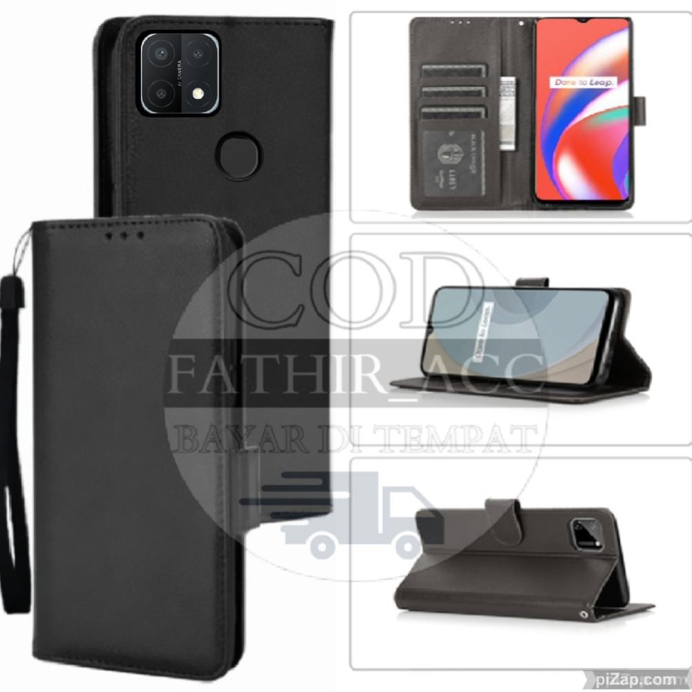 CASE DOMPET HP OPPO A15 2020  CASE FLIP WALLET HARDCASE KULIT CASING DOMPET HP