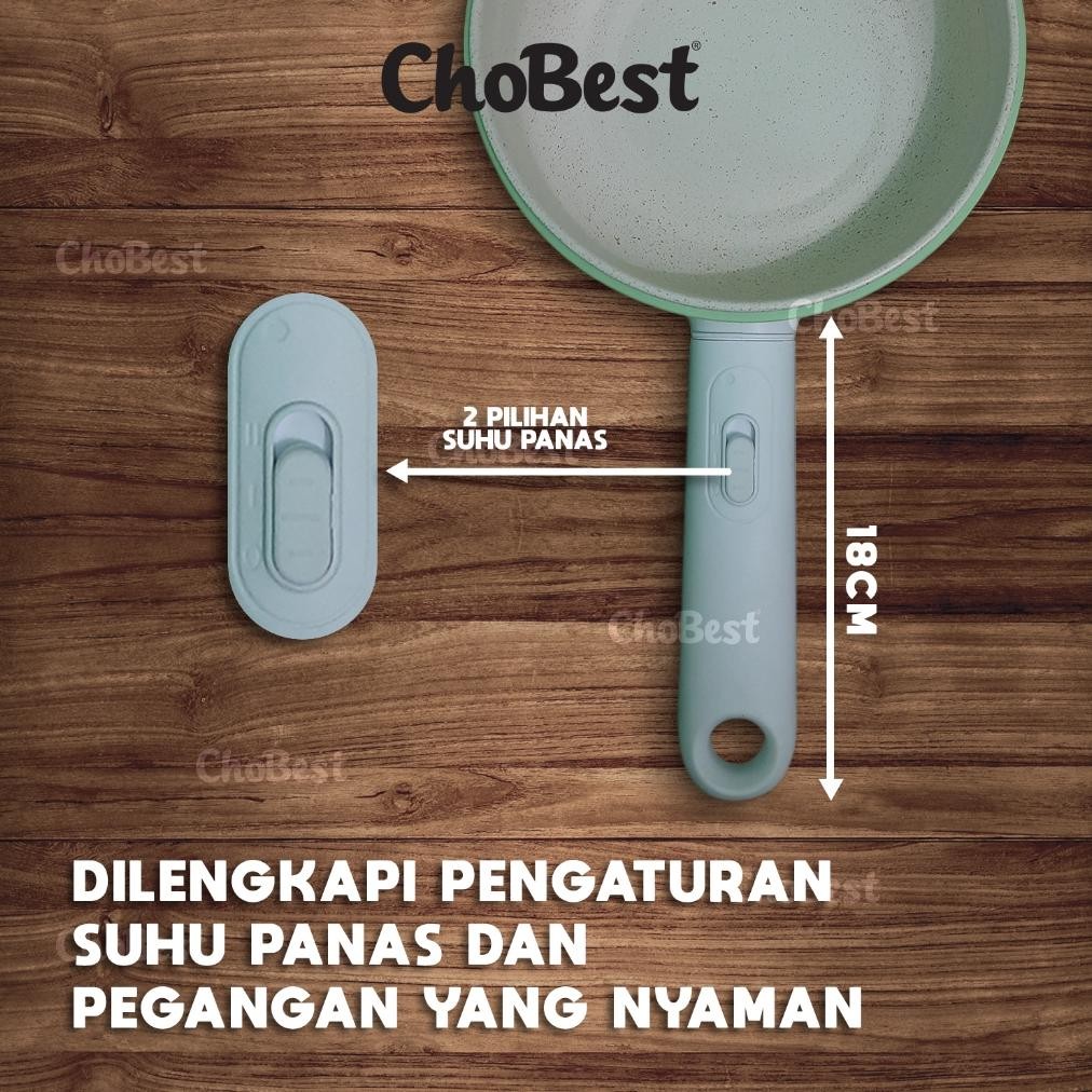 CHOBEST Panci Listrik Minimalis /Panci Listrik Penggorengan / Panci Kukus Serbaguna /Panci Listrik M